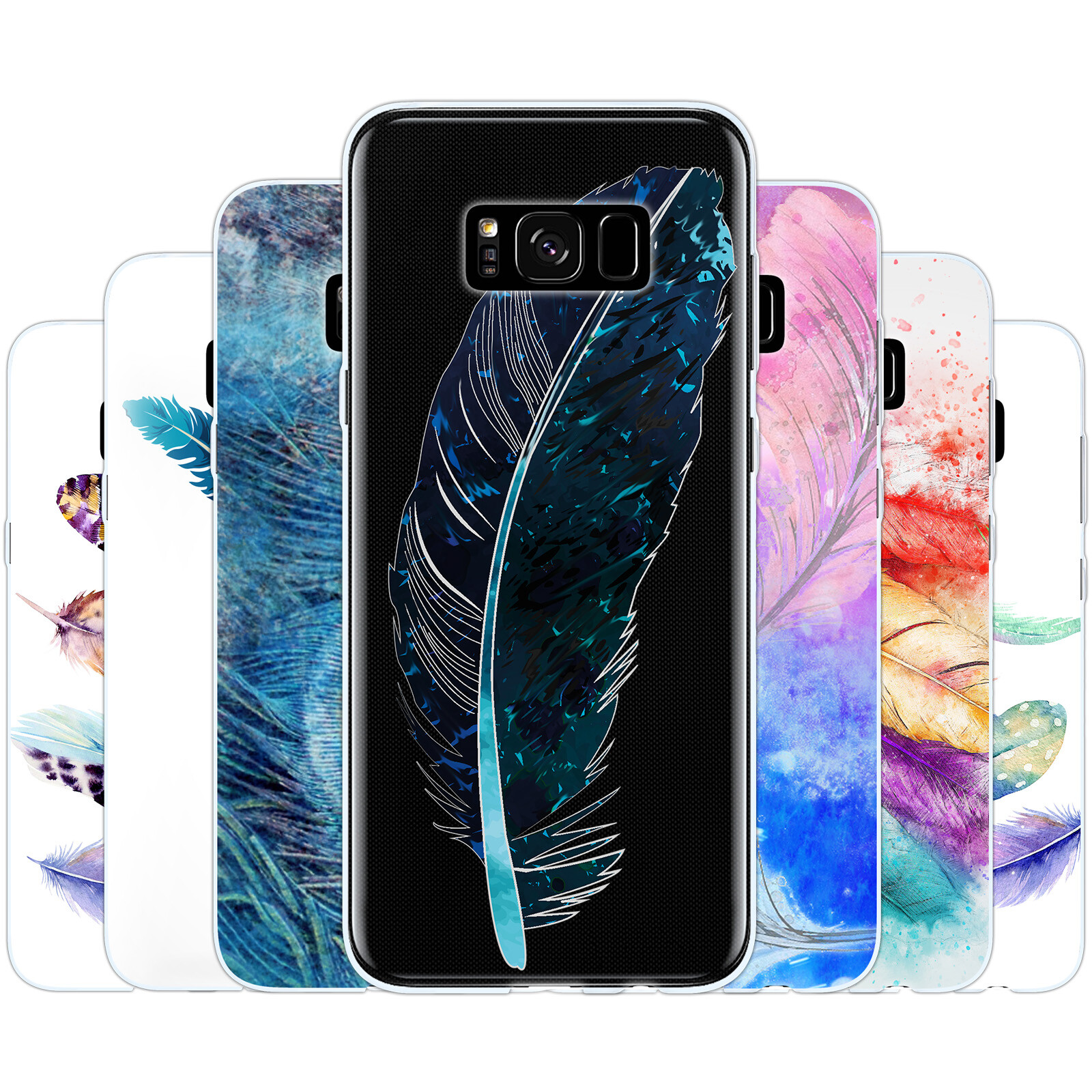 Dessana Schutzhülle DenDesgn Handyhülle »Marmor Gltzer Look Muster Cyan Gltter Marble Handytasche Flexibel Schützend