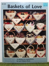 Graph-It Arts Baskets of Love Cross Stitch Patterns Lynn Busa 18 Designs 1990