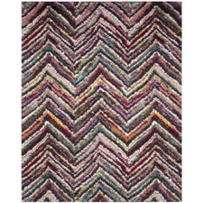 SAFAVIEH Fiesta Shag Collection FSG363M Multi Rug