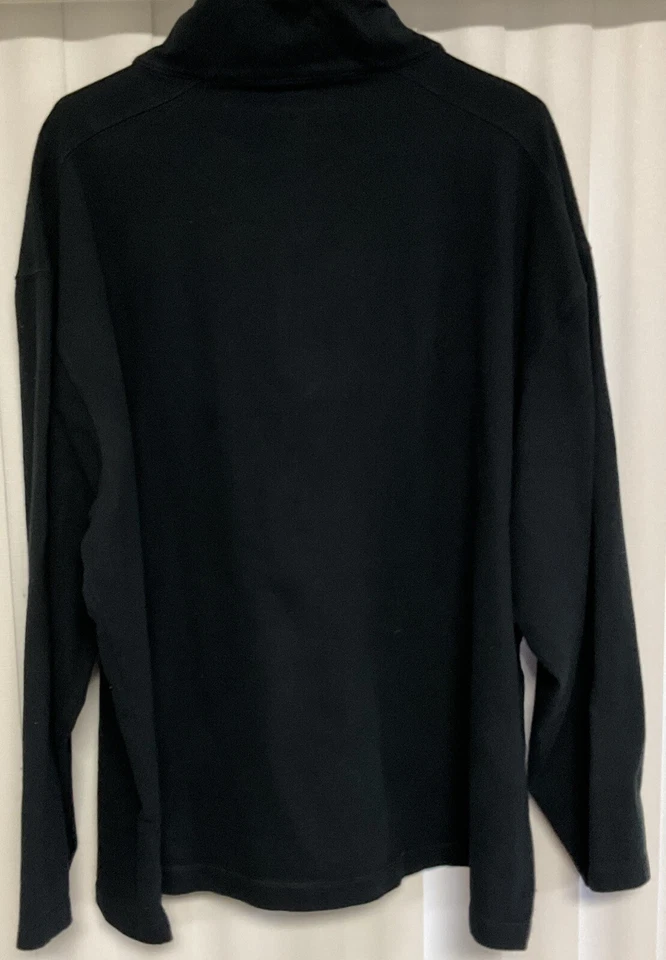 Great Northwest Clothing Company 1/4 Zip Pullover Men’s 3XL Black.    5670 - Image 2 of 3