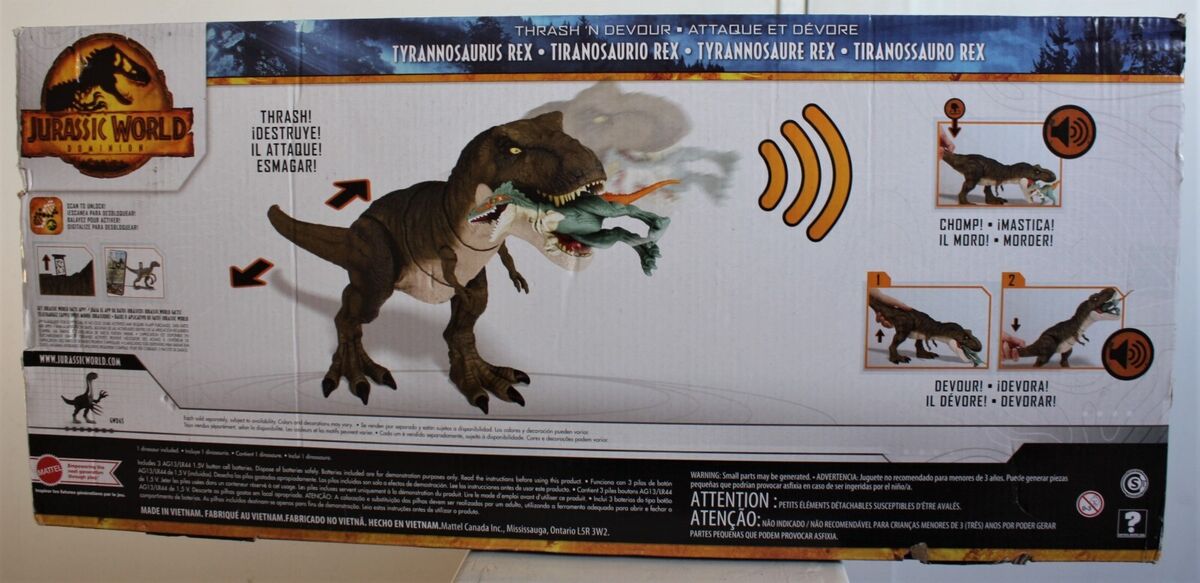 JURASSIC WORLD DOMINION! Thrash 'N Devour Tyrannosaurus Rex Figure