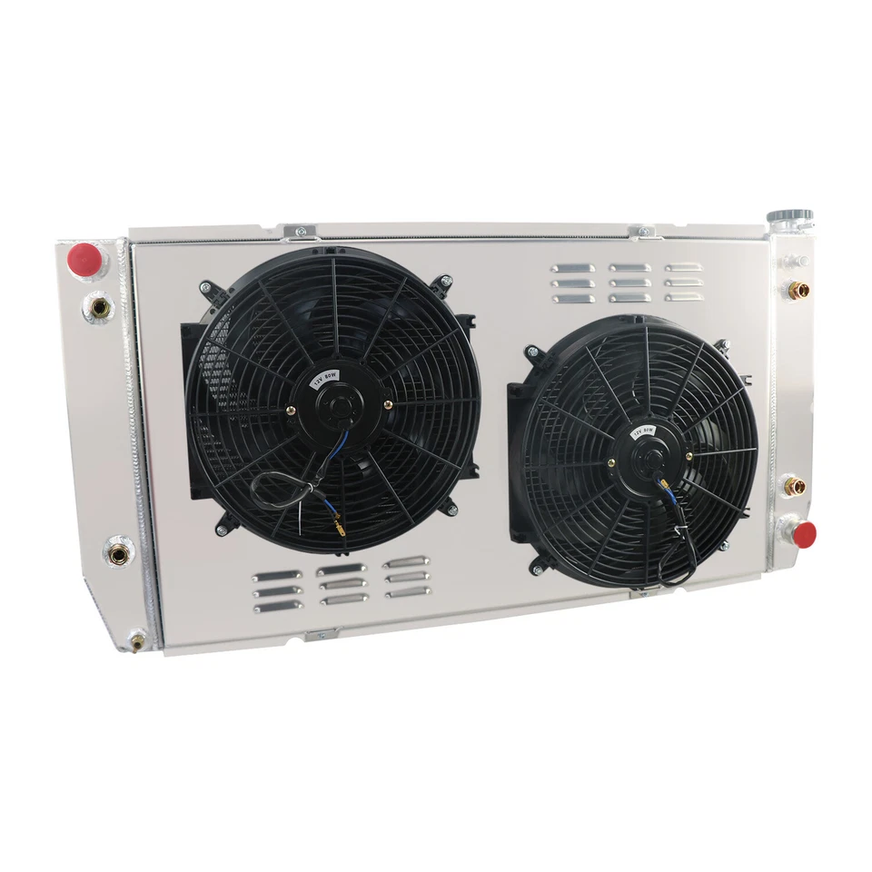 4 Row Radiator Shroud Fan For Chevy/GMC C/K C2500 K3500 7.4L V8 1988-2000 Foto 3 de 4