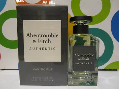 ABERCROMBIE & FITCH ~ AUTHENTIC MENS EAU DE TOILETTE SPRAY ~ 3.4 OZ