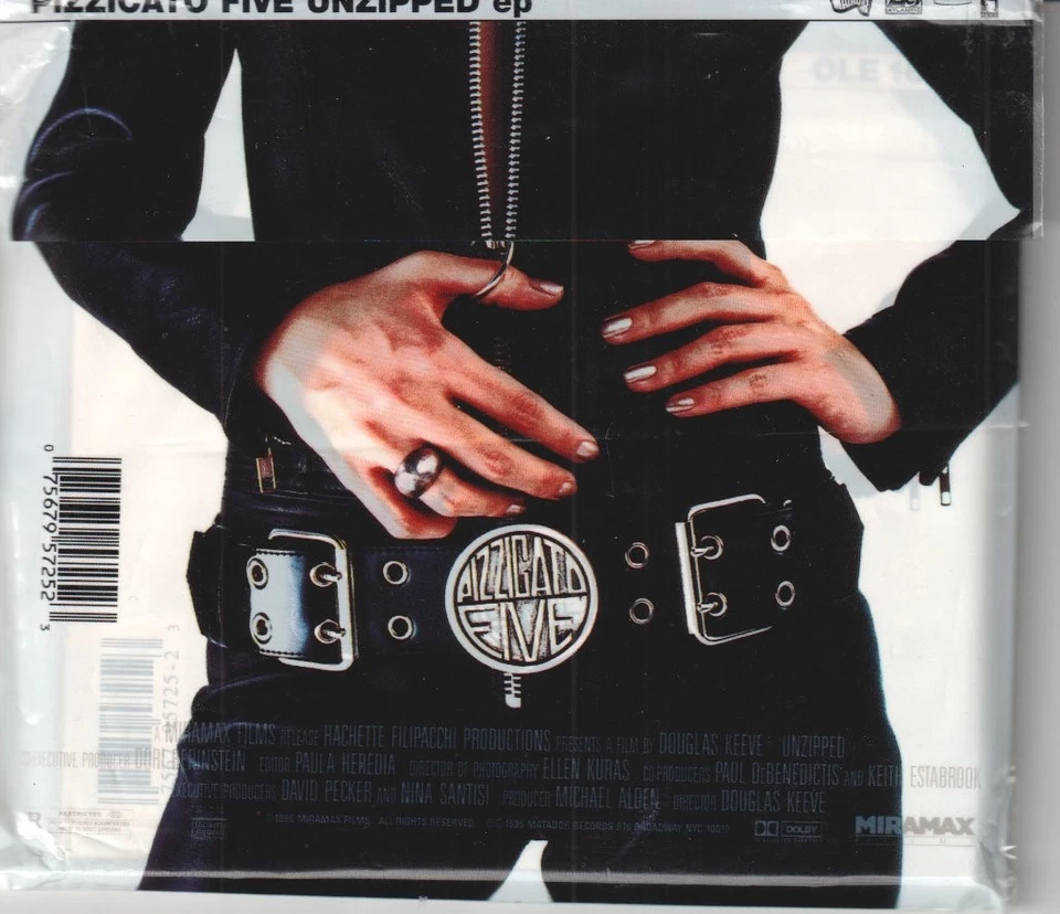 Pizzicato Five Unzipped EP CD USA Atlantic 1995 in digipak with plastic outer - Изображение 2 из 4