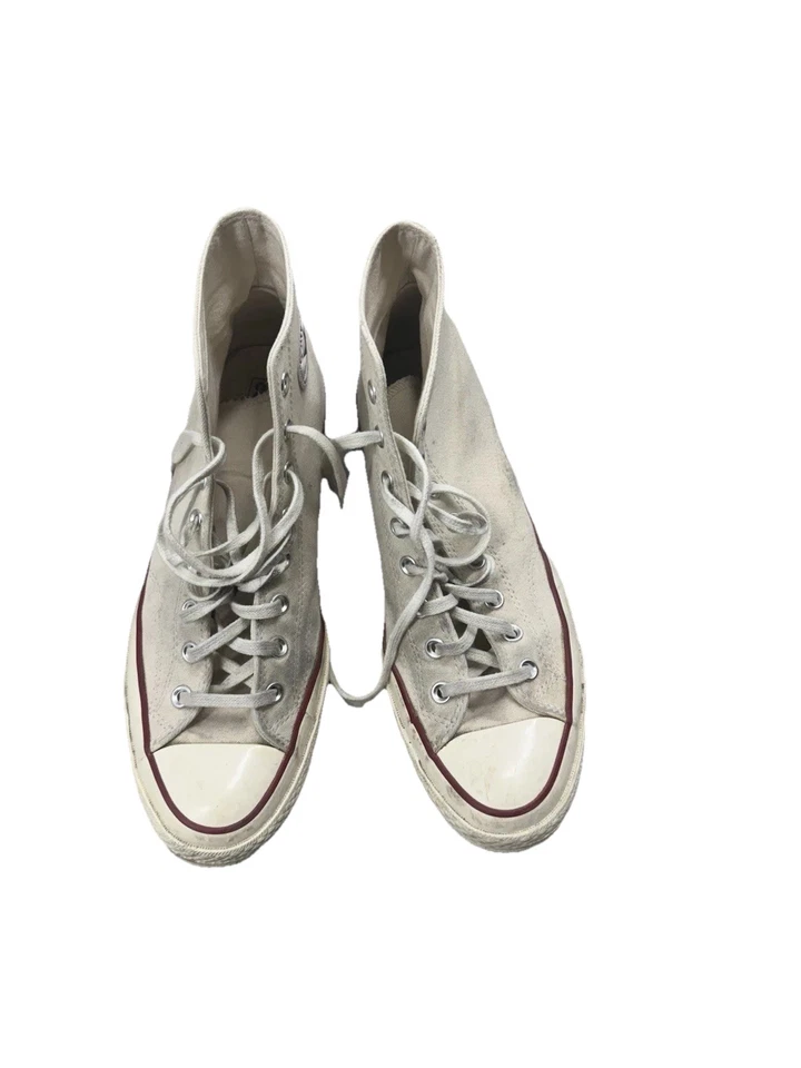 Vintage Converse Men's Chuck Taylor All Stars Sneakers Size 11 Cream High Top - Image 4 of 4