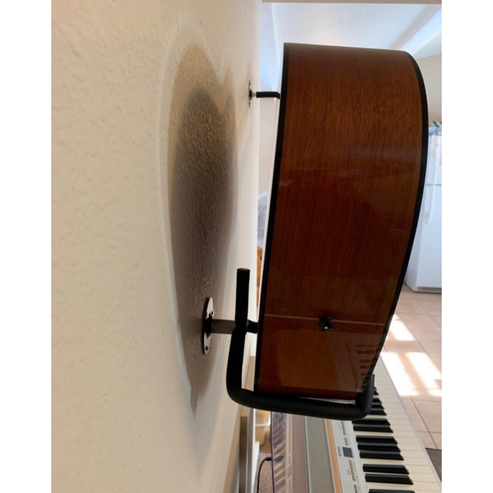 Guitar Wall Mount Guitar Bass Display Rack Horizontal Hanger (Acoustic ...