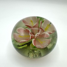 Briefbeschwerer Glas Blüte Blume Handgeferti...