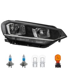 Scheinwerfer rechts inkl. OSRAM Premium Lampen für VW Touran 5T1 mit LWR Motor