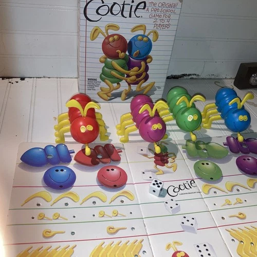 Vintage 1986 Milton Bradley Cootie Board Game Complete Preschool Classic