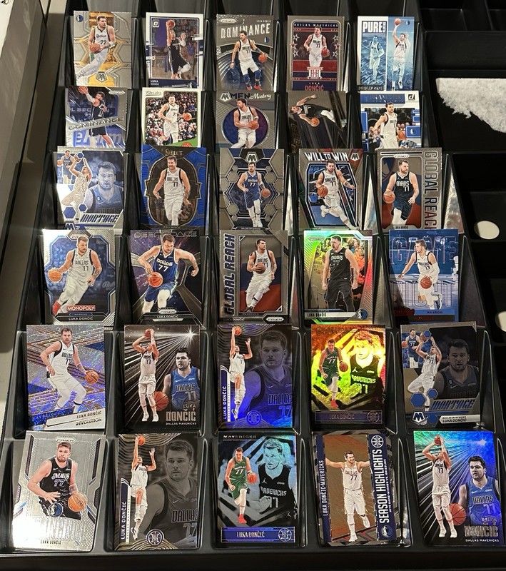 Luka Doncic Huge 30 Card Lot Dallas Mavericks Prizm, Mosaic, Illusions, Inserts