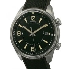 Jaeger-LeCoultre Polaris Date Q9068670 Stainless Steel Black Dial Leather #SU079 7