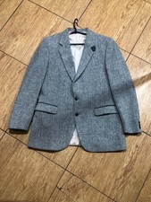 Vintage Harris Tweed Sport Coat Mens Herringbone Blazer