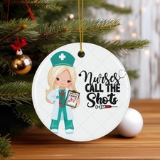 Personalized Nurse Ornament, New Nurse Gift, Nurse Christmas Ornament,Graduat...