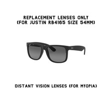 Ray-Ban Justin RB4165 54 mm Replacement Lenses Tinted Distant Vision Lenses