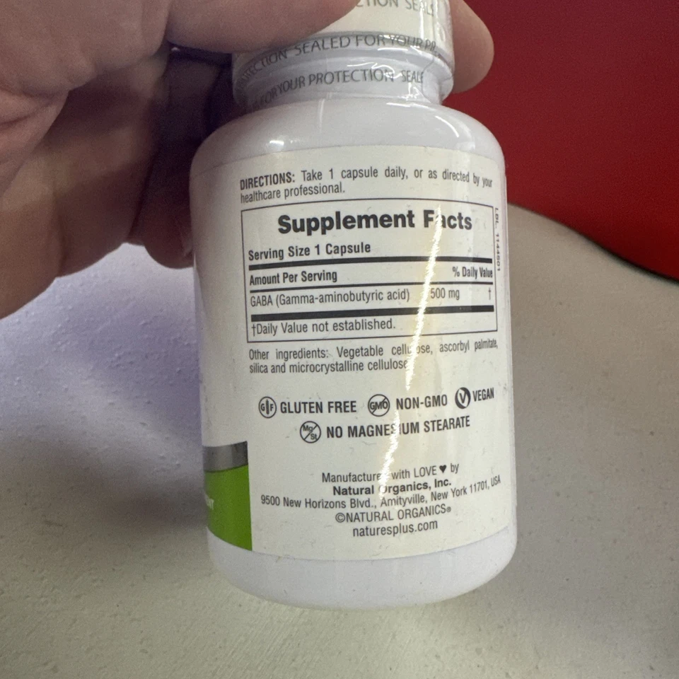 NaturesPlus Pro GABA 500 60 unidades - Imagem 4 de 4