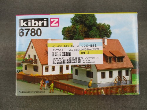 Kibri escala Z 6780 kit casas de asentamiento 2 piezas sin construir en embalaje original | Zustand: Gebraucht