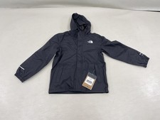 THE NORTH FACE NF0A7ZZP4HO-7 KIDS ANTORA RAIN JACKET TNF BLACK SIZE 7
