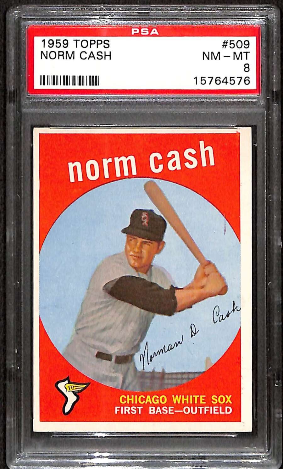 1959 Topps #509 Norm Cash RC PSA 8 NMMT C101932