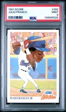 1991 SCORE #392 JULIO FRANCO PSA 9