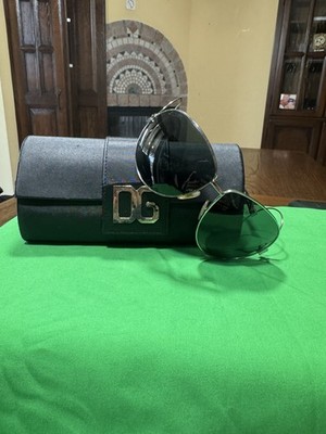 Dolce & Gabbana Damen Sonnenbrille Neuwertig Mit DG Wappen In Zirkonia