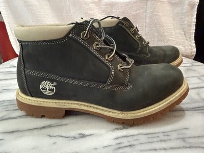 Timberland Womens Nellie Navy Waterproof Leather Ankle Boots Size 9