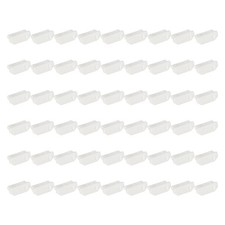 0.6 Inch Dust Plug, 60 Pcs Anti Dust Plug Cover Female End, White