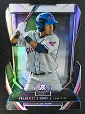 2013 Bowman Platinum #CES-FL Francisco Lindor Cutting Edge Stars Indians