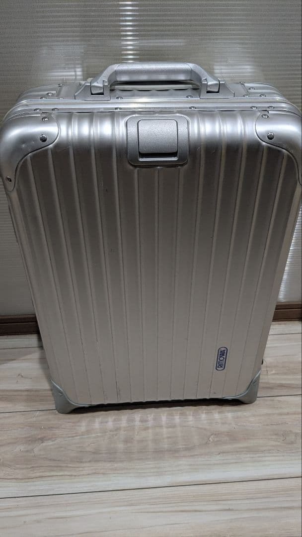 Rimowa Silver 2-wheels Carry Case Suitcase USED | eBay
