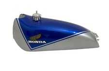 Honda TL 125 S BJ 1978 Stahlblau Silber Kraftstofftank mit Deckel und Hahn