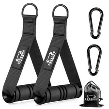 Heavy Duty Exercise Handles, Gym Cable Handles for Cable Machine Black