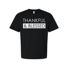 Thankful and Blessed Christian Unisex Graphic Tee With Inspirational Message For