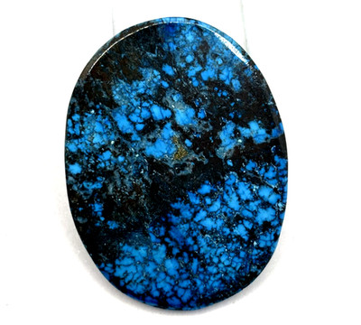 Certified 85.85 Ct Natural Spiderweb Oval Cut Turquoise Blue Untreated Gemstone