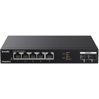 2.5Gb 7-Port Ethernet Switch with 50Gbps Capacity for Gaming & NAS - Plug & Play