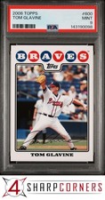 2008 TOPPS #600 TOM GLAVINE BRAVES HOF PSA 9