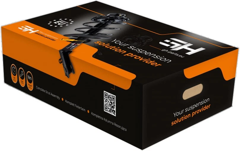 2x Complete Front Shock Absorber Strut Kit for Nissan Micra K12 1.0, 1.2, 1.4 - Image 2 of 4