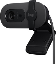 Logitech Brio 100 Full HD Webcam for Meetings and Streaming, Auto-Light Balance,