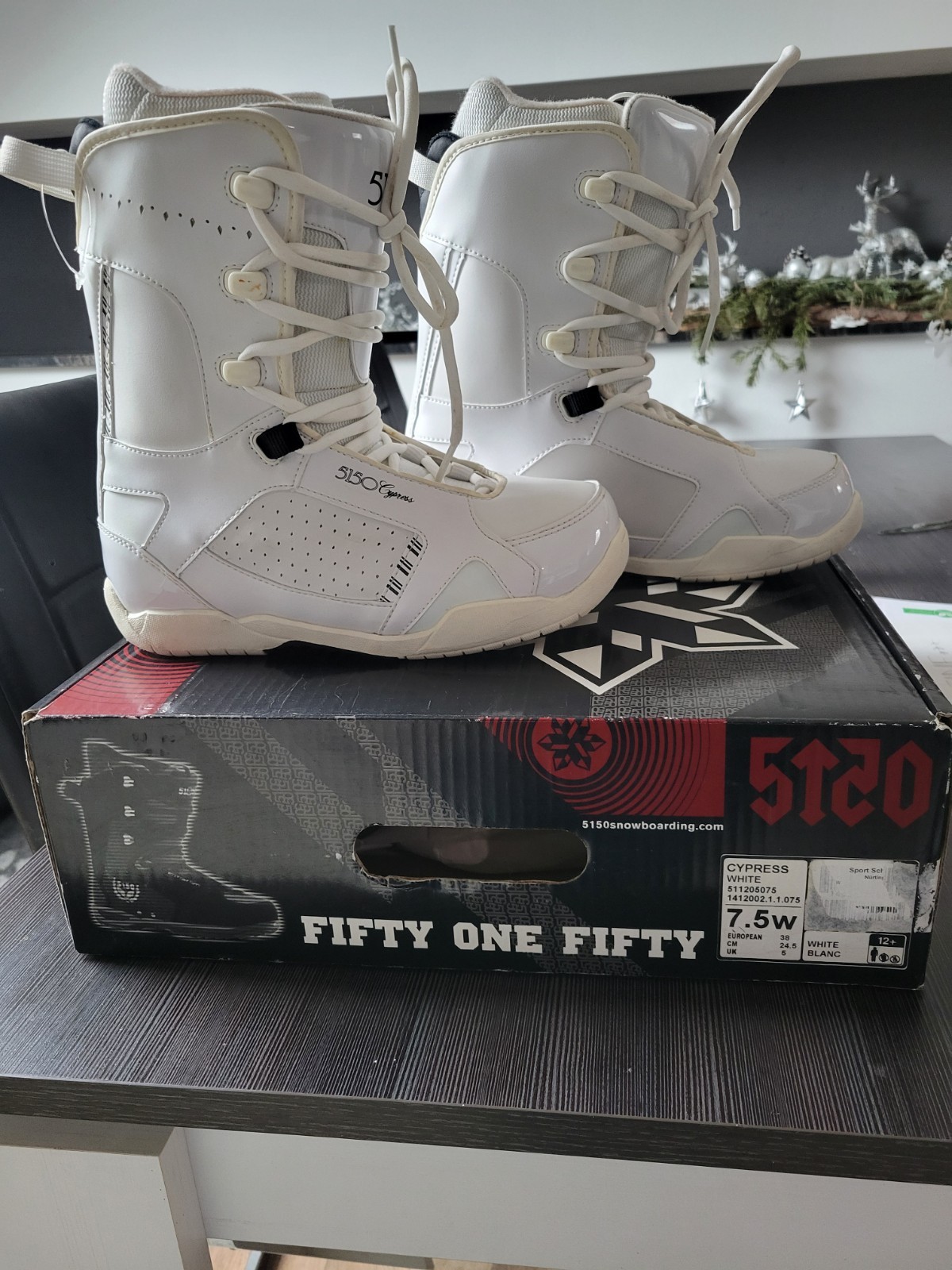 Snowboard Boots Größe 38 Weiß Snowboardschuhe