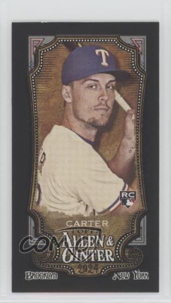 2024 Topps Allen & Ginter Mini Black Border Evan Carter #96 Rookie RC ii1
