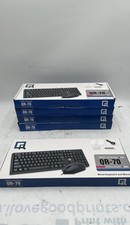 QR-70 USB Wired Keyboard  Optical Mouse Combo Full Size Lot Of 5