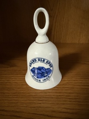 Vintage Grand Ole Opry Souvenir Bell Ceramic Nashville Tennessee 1925 Japan