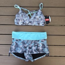 TYR Women's Lavare Brooke Bralet  Della Boy Shorts SZ S New Sample mark
