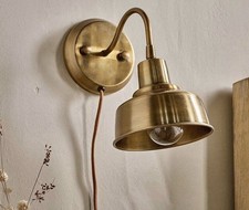 Image of BNWT Gold Nkuku Nar wall lamp - Retro Style Sconce