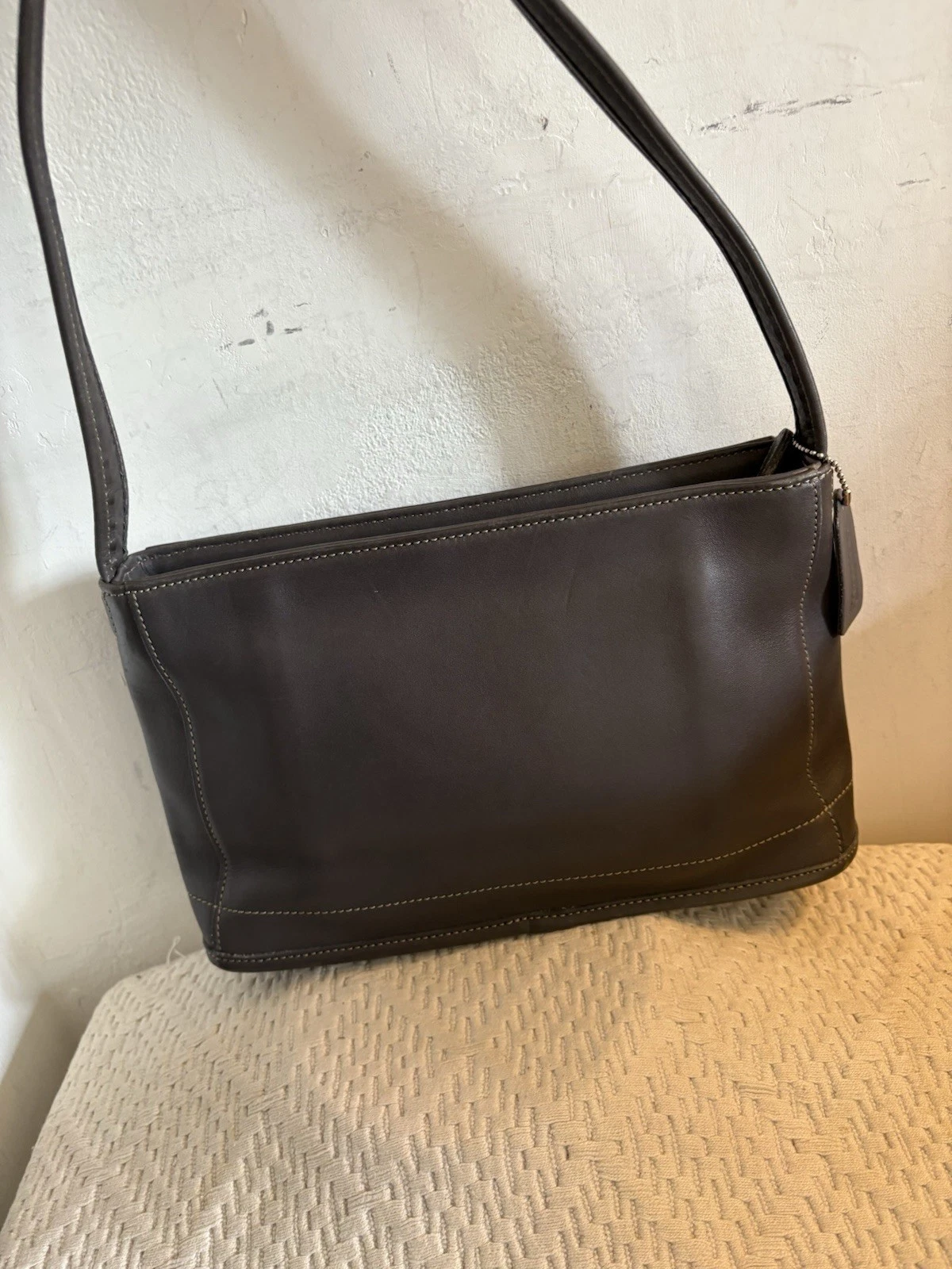 COACH Carrozza vintage. Borsa a tracolla Bleeker anni 90 9309 grigia rara