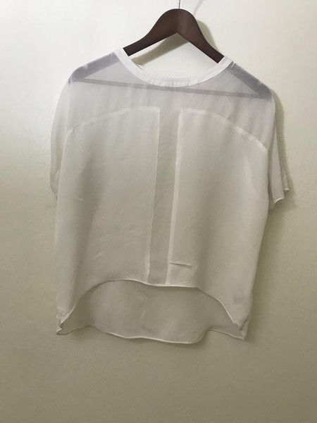 Women American Vintage Shirt White 36 / S / 44 #4YNT
