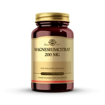 SOLGAR Magnesium Citrat 200 mg Tabletten 60 ST