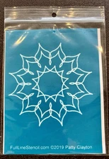 #1104 Desert Flower Stencil Full Line Stencil NIP