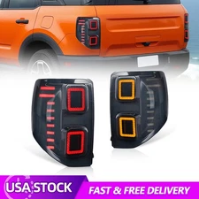 Pair LED Tail Lights For Ford Bronco Sport 2020-2025 w/Animation,Plug&Play