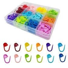 180PCS Stitch Markers, Knitting Crochet Locking Stitch Marker, Stitching Need...