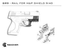 Recover Tactical Smith & Wesson Shield/Shield Plus Rail Adapter SHR9