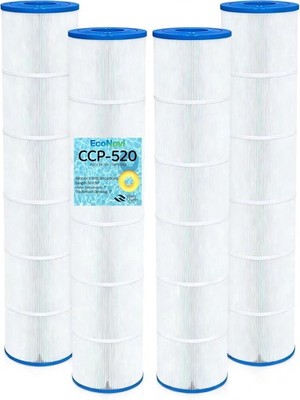 CCP520 Pool Filter Cartridges,520Sq.Ft Total,Premium 5oz Heavy-Duty Filter Media